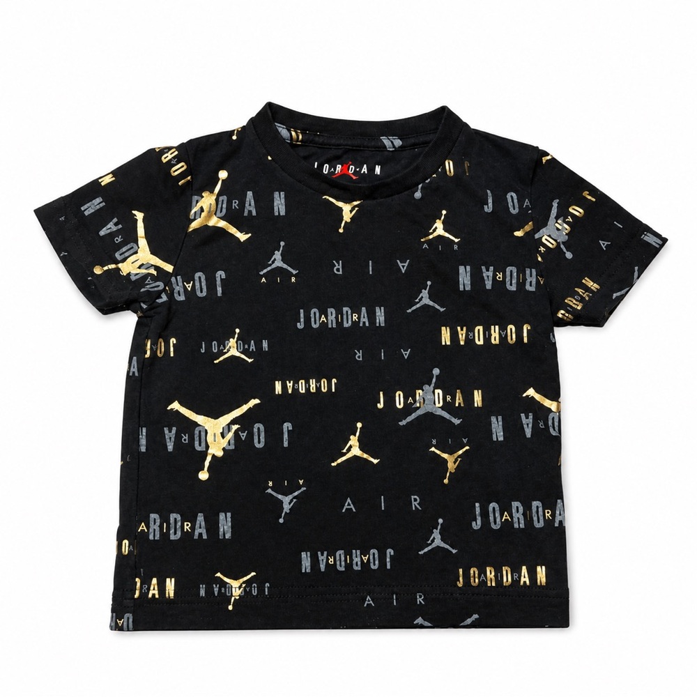 Jordan Boys' Short Sleeve Graphic Tee - Black & Gold